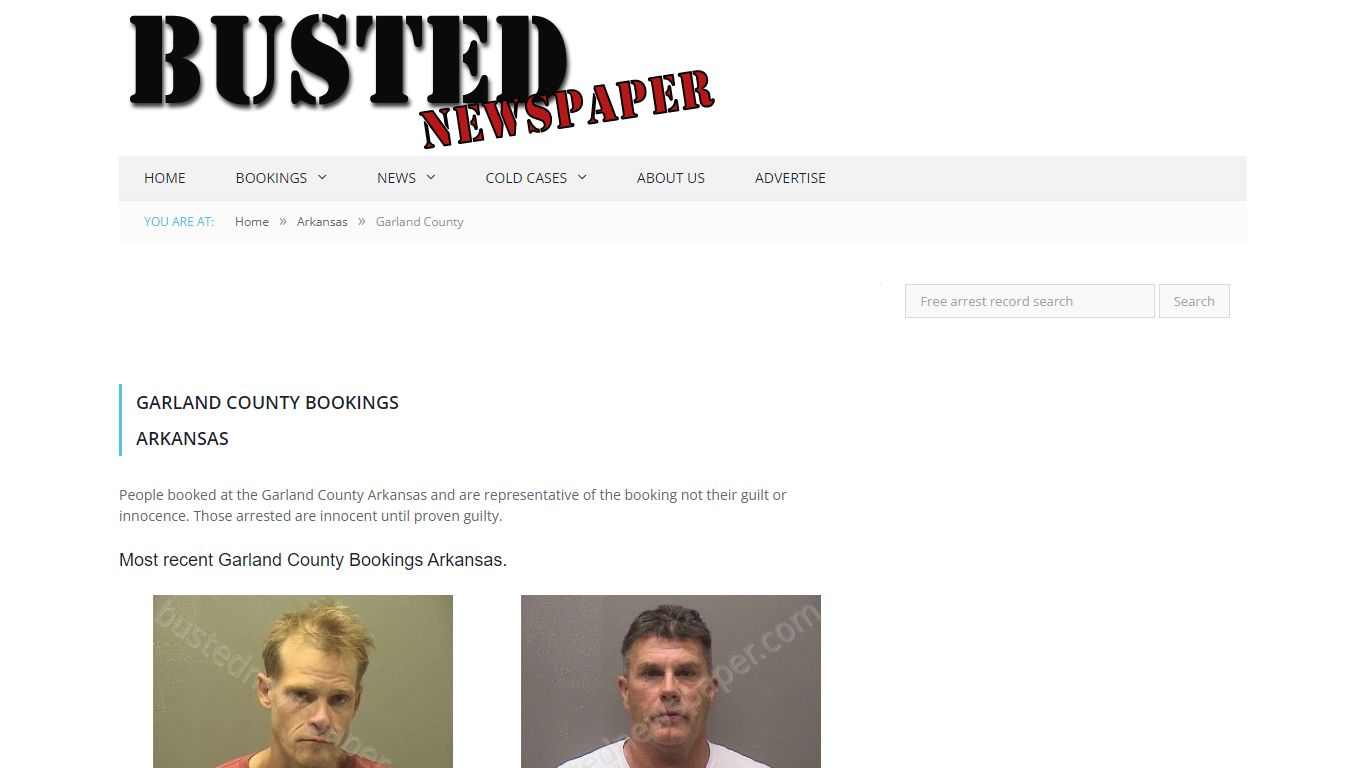 Garland County, AR Mugshots - BUSTEDNEWSPAPER.COM